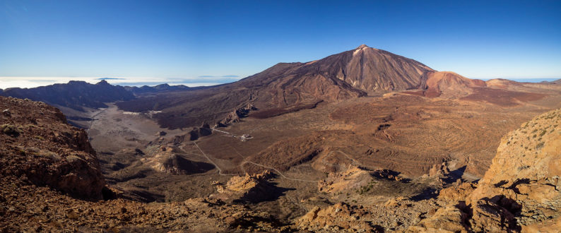 Pico del Teide z vrcholu Guajara