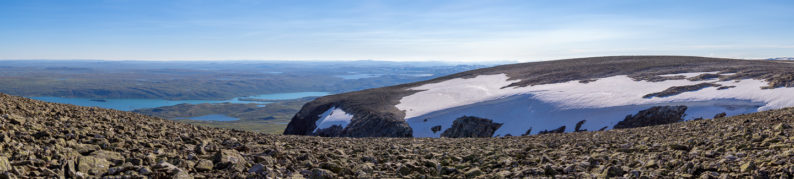 Vyhlídka z vrcholu Prestholtskarvet